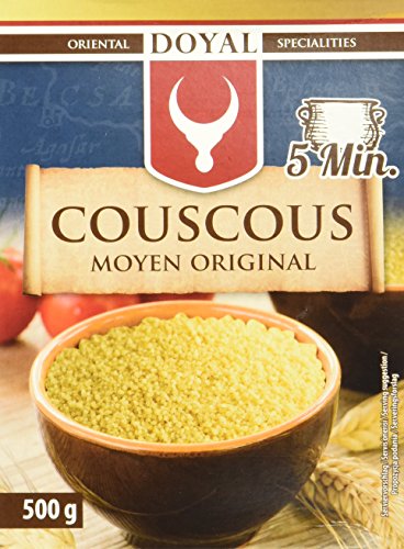 DOYAL Couscous – Luftig lockerer Couscous mit leicht nussigem Geschmack – Typisch nordafrikanische Spezialität – 1 x 500 g von DOYAL