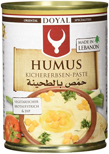 Doyal Humus Kichererbsenpaste, 12er Pack (12 x 400 g) von DOYAL