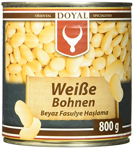 Doyal Weiße Bohnen, in Lake vorgekocht, 12er Pack (12 x 800 g) von DOYAL