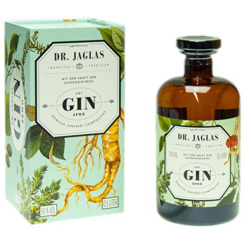 Dr. Jaglas Dry Gin Seng 50% Vol. (1 x 0,5l) von DR. JAGLAS
