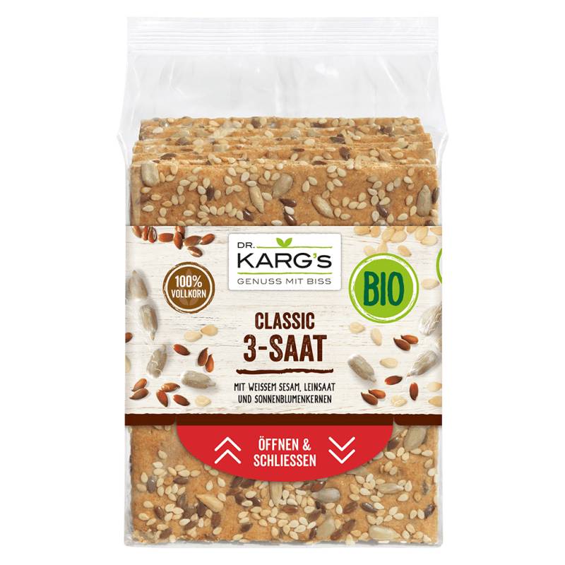 Bio Classic 3-Saat Knäckebrot von DR. KARG'S