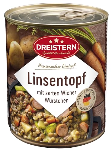 DREISTERN Linseneintopf mit Wiener Würstchen 800g von DREISTERN