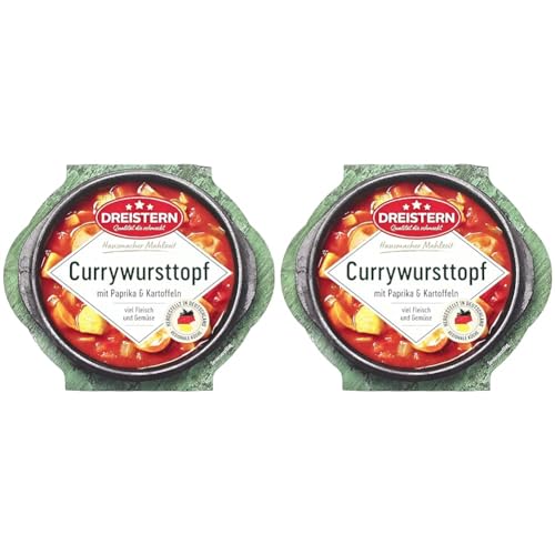 Dreistern Currywurst Mit Paprika And Kartoffeln, 400 G (Packung mit 2) von DREISTERN