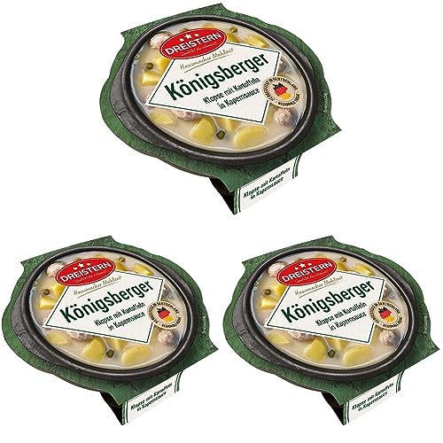 Dreistern Königsberger Klopse mit Kartoffeln, 400 g (Packung mit 3) von DREISTERN