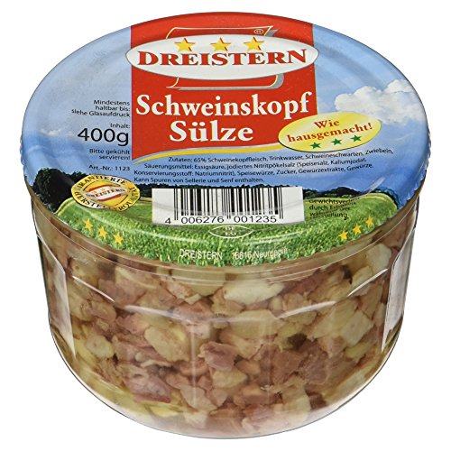 Dreistern Schweinskopfsülze, 1er Pack (1 x 400 g) von DREISTERN