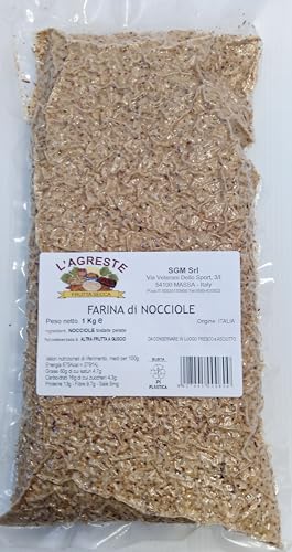 L'Agrest Haselmehl Tostat – Herkunft Italien – erste Wahl – Packung mit 1 kg Vakuum L'Agrest Haselmehl Tostat – Herkunft Italien – erste Wahl – Packung mit 1 kg Vakuum von DRYFRUIT