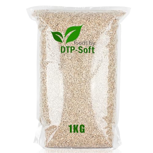 1kg geschälte Sonnenblumenkerne ungesalzen für den Menschlichen Verzehr, Lebensmittelqualität Premium Qualität 1000g | DOYPACK (1kg) von DTP-SOFT