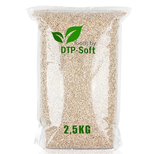 2,5kg geschälte Sonnenblumenkerne ungesalzen für den Menschlichen Verzehr, Lebensmittelqualität Premium Qualität 2500g | DOYPACK (1x 2,5kg) von DTP-SOFT