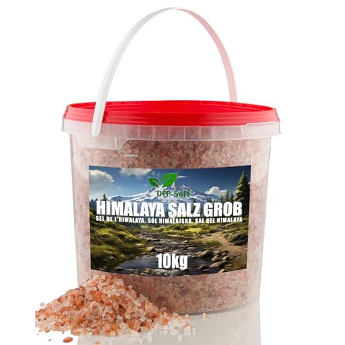 Himalaya Pink Salt Eimer Körnung grob 3,0-5,0mm Salz aus Pakistan (10kg) von DTP-SOFT