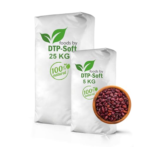 DTP-SOFT Rote Bohnen trockene Bohnen Hülsenfrüchte Red Beans (30KG) von DTP-SOFT
