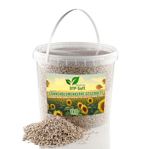 geschälte Sonnenblumenkerne Lebensmittelqualität Eimer TOP (1KG) von DTP-SOFT