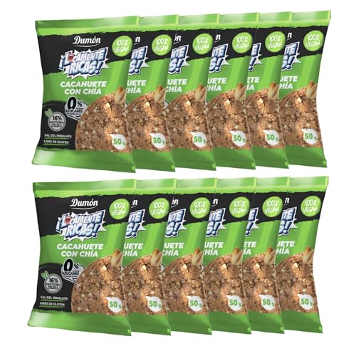Dumon Vegane Kekse mit 0% Zucker (Cacahuete con Chia) von DUMON