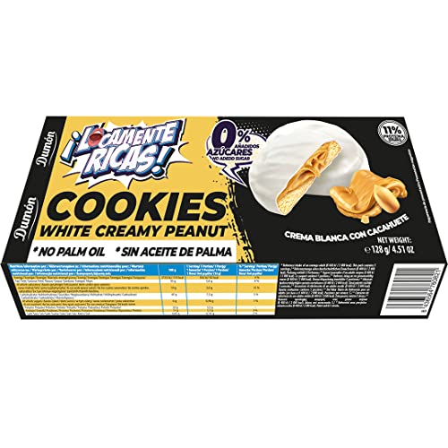 Weiße Creme-Kekse und zuckerfreie Erdnuss von DUMON