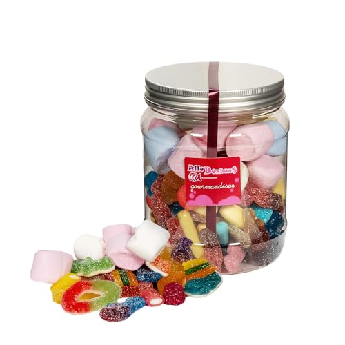 Dupleix - 450 g Gummibärchen-Sortiment in einem Tubo – saure & glatte Süßigkeiten – Ideal für Geburtstag, Party & Büro Dupleix - 450 g Gummibärchen-Sortiment in einem Tubo – saure & glatte Süßigkeiten – Ideal für Geburtstag, Party & Büro von DUPLEIX