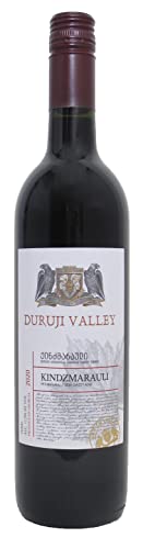 Georgischer Wein KINDZMARAULI DURUJI VALLEY(Flasche mit Drehverschluss), rot, halbsüß, 0,75L, Rebe Saperavi, Appellation Kindzmarauli, Region Kakhetien, Georgien von DURUJI VALLEY