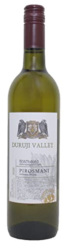 Georgischer Wein PIROSMANI DV(Flasche mit Drehverschluss), weiß, halbtrocken, 0,75L, Rebsorten Rkatsiteli, Kakhuri-Mtsvane, Goruli-Mtsvane, Kisi, Tita, Region Kakhetien, Georgien von DURUJI VALLEY