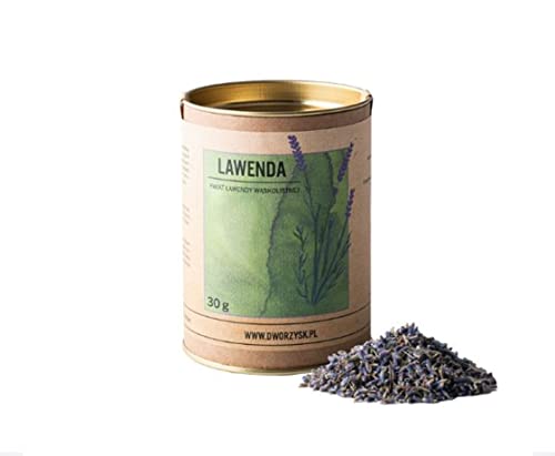 LAVENDEL – 100% trockener Lavendel (schmalblättriger Lavendel) als entspannender Tee, Aufguss, Bad oder Gewürz 30 g von DWORZYSK
