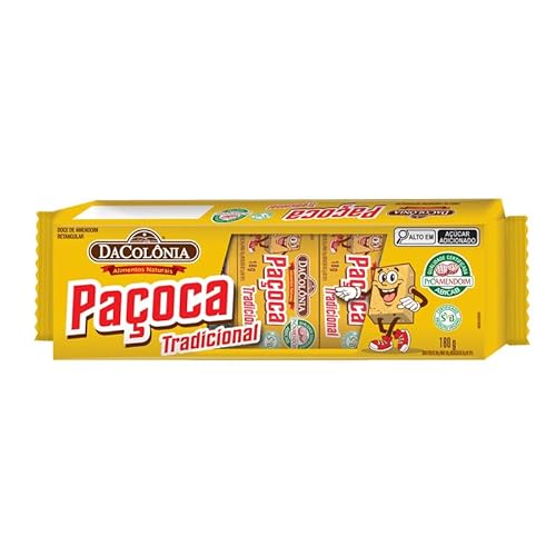 Feiner Erdnuss-Riegel, Plastikdose 200g - Paçoca Retangular Tradicional DACOLONIA 200g von Dacolônia