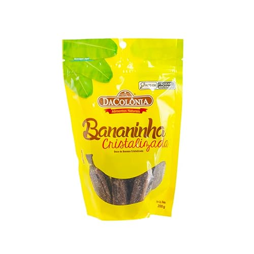 Traditionelle brasilianische Süßigkeit aus kristallisierte Bananen, Pack 200g - Bananinha Cristalizada DACOLONIA 200g von Dacolônia