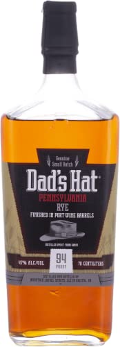 Dad's Hat Pennsylvania RYE WHISKEY Port Wine Finish Whisky, (1 x 0.7 l) von Dad's Hat