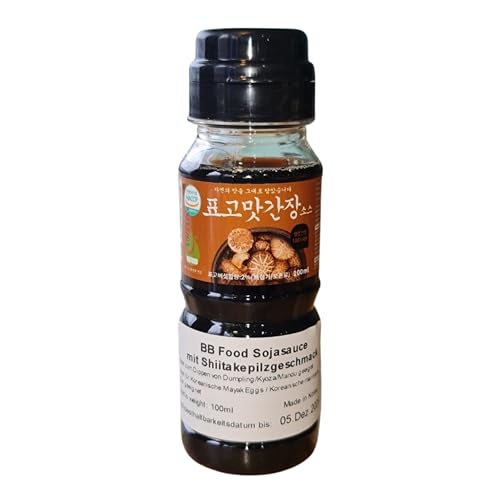 BB Food Sojasauce mit Shiitakepilz-Geschmack, Würzsojasauce mit Shiitakegeschmack, Ideal zum Dippen von Dumpling/Madnu/Kyoza geeignet. Made in Korea von Dae joo