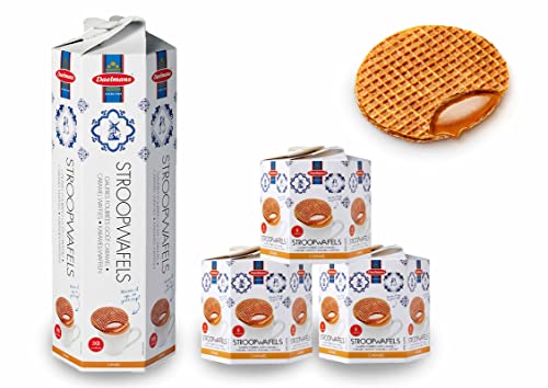 Daelmans Karamell Stroopwafels in luxuriöse Geschenkdose - Enthält 3 Hexa-Dosen von Daelmans