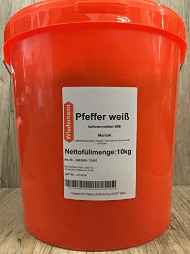 10 kg Eimer Pfeffer weiß gemahlen 1A Spitzenqualität 10 kg Eimer Pfeffer weiß gemahlen 1A Spitzenqualität von Dagema eG