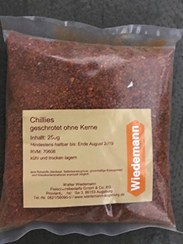 Chilli geschrotet, gebrochen 250 gr. Beutel, Premiumqualität von Dagema eG