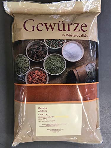 Paprika edelsüß 1 Kg Beutel Premiumqualität Paprika edelsüß 1 Kg Beutel Premiumqualität von Dagema eG