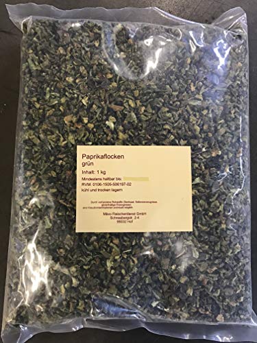 Paprikaflocken grün 1 Kg Beutel von Dagema eG
