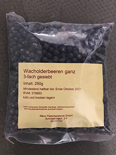 Wacholderbeeren ganz 250 gr. Beutel von Dagema eG