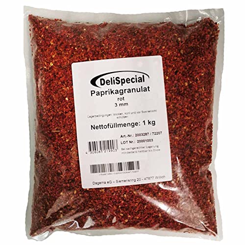Paprikaflocken granuliert rot 1 kg Beutel Paprikaflocken granuliert rot 1 kg Beutel von Dagema