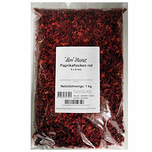 Paprikaflocken rot 1 kg Beutel von Dagema