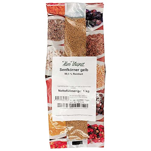 Senfkörner gelb 1 kg Beutel Senfkörner gelb 1 kg Beutel von Dagema