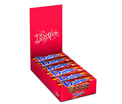 Daim Riegel 36 x 28 g – verführerischer Riegel mit zartschmelzender Schokolade und Daim – einzigartig leckere schwedische Süßigkeiten im praktischen Riegelformat von Daim