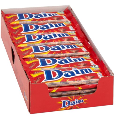 Daim - Schokoladen Riegel 28gr. (Schachtel mit 36 Stück) von Daim