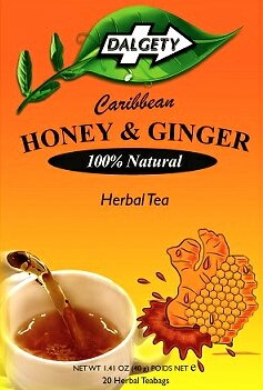 Dalgety Honig und Ingwer Kräutertee. Echt Karibik Tee. 20 Teebeutel pro Karton starken Ingwer Geschmack mit einen Gemäßigten versüßen Geschmack von Honig. Stärke Medium Kräutertee mit allen natürlichen Inhaltsstoffen. Produkt der UK. Dalgety Honig und Ingwer Kräutertee. Echt Karibik Tee. 20 Teebeutel pro Karton starken Ingwer Geschmack mit einen Gemäßigten versüßen Geschmack von Honig. Stärke Medium Kräutertee mit allen natürlichen Inhaltsstoffen. Produkt der UK. von Dalgety Teas | Definition Fitness
