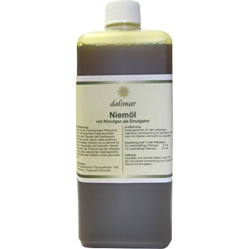 Dalimar Niemöl Neemöl mit Rimulgan als Emulgator 500 ml, Neemöl fertig für sofortige Anwendung Dalimar Niemöl Neemöl mit Rimulgan als Emulgator 500 ml, Neemöl fertig für sofortige Anwendung von Dalimar
