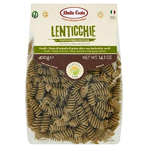 Dalla Costa Harmony Life Pasta Fusilli with Green Lentils 400g von Dalla Costa