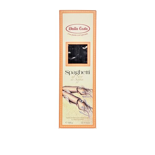 Dalla Costa Spaghetti Tintenfisch Schwarz Sparpack 20x500 Gramm von Dalla Costa
