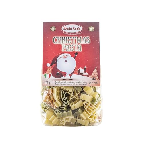 Dalla Costa Weihnachtsnudeln Dreifarbige Pasta mit Tomate Und Spinat. Made in Italy. Sparpackung 24x250 Gramm Dalla Costa Weihnachtsnudeln Dreifarbige Pasta mit Tomate Und Spinat. Made in Italy. Sparpackung 24x250 Gramm von Dalla Costa