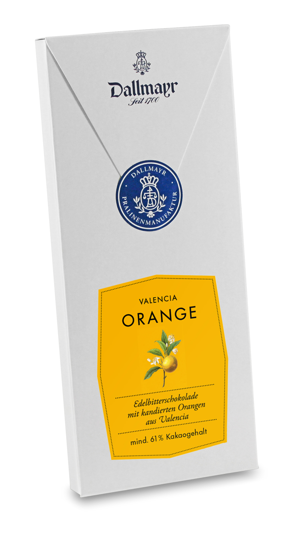 Edelbitterschokolade mit Valencia Orange Dallmayr Edelbitterschokolade mit Valencia Orange Dallmayr von Dallmayr Pralinenmanufaktur