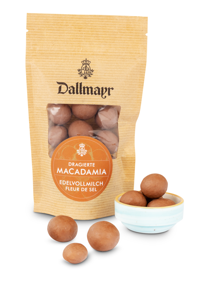 Macadamia in Edelvollmich und Fleur de Sel Dallmayr von Dallmayr Pralinenmanufaktur