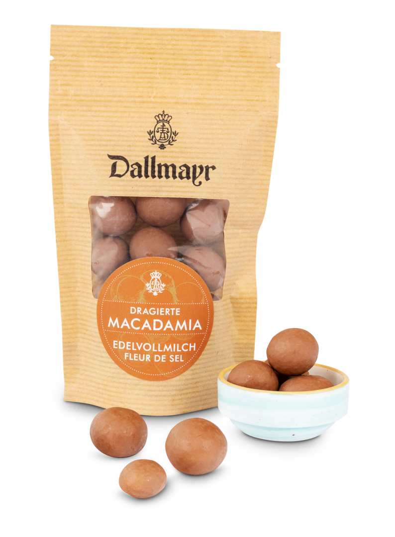 Macadamia in Edelvollmich und Fleur de Sel Dallmayr von Dallmayr Pralinenmanufaktur