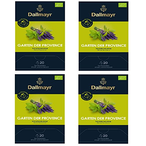 4 x Dallmayr Garten der Provence Kräutertee 20 Pyramiden x 2,5g von Dallmayr