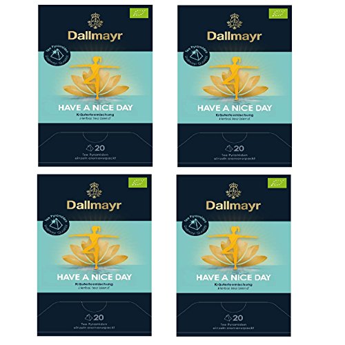 4 x Dallmayr Have a nice Day Bio Kräutertee 20 Pyramiden x 3g von Dallmayr