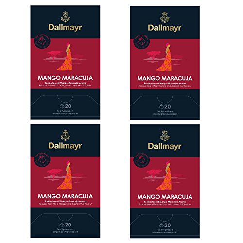 4 x Dallmayr Rooibos Mango - Maracuja 20 Pyramiden a 2,5g von Dallmayr