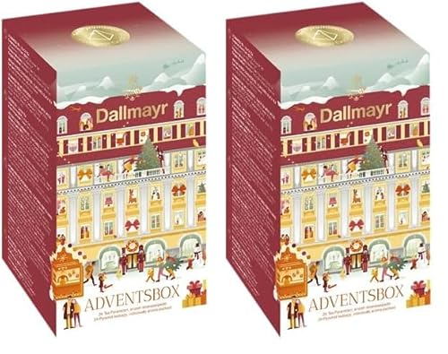 Dallmayr Adventskalender Teepyramiden (Verpackungsdesign kann abweichen) (Packung mit 2) von Dallmayr