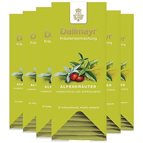 Dallmayr Alpenkräuter, 25 Aufgussbeutel 6er Pack von Dallmayr