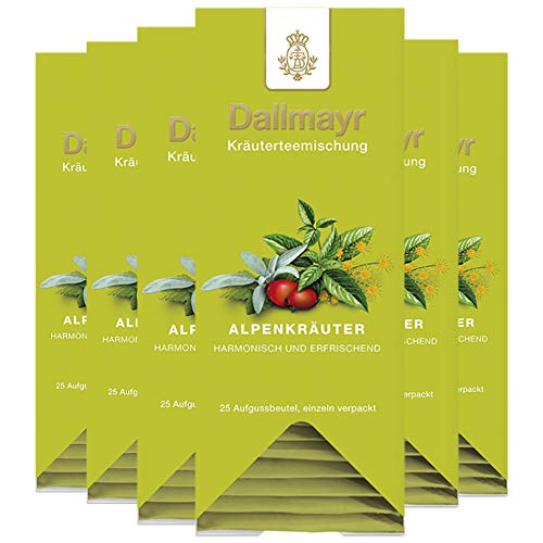 Dallmayr Alpenkräuter, 25 Aufgussbeutel 6er Pack Dallmayr Alpenkräuter, 25 Aufgussbeutel 6er Pack von Dallmayr
